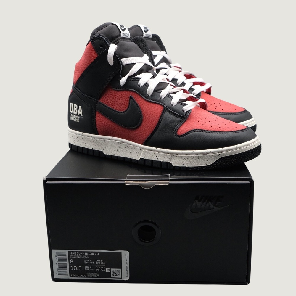 Nike Dunk High 1985 Undercover UBA Gym Red Black DD9401-600 Size 9 Streetwear